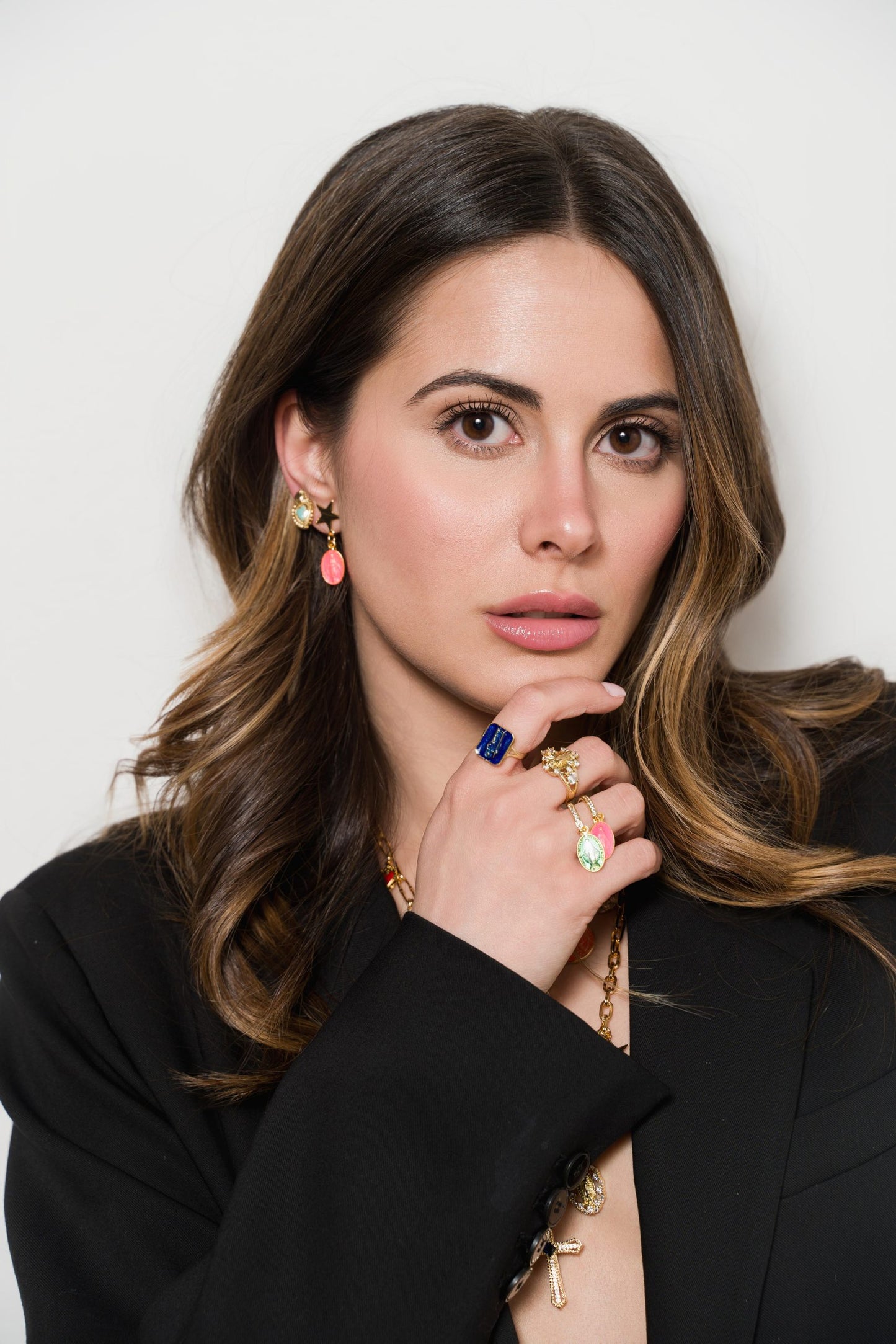 Anello Holy Mary Enamel