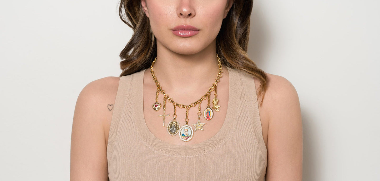 Collana Holy Mary Hook Saint