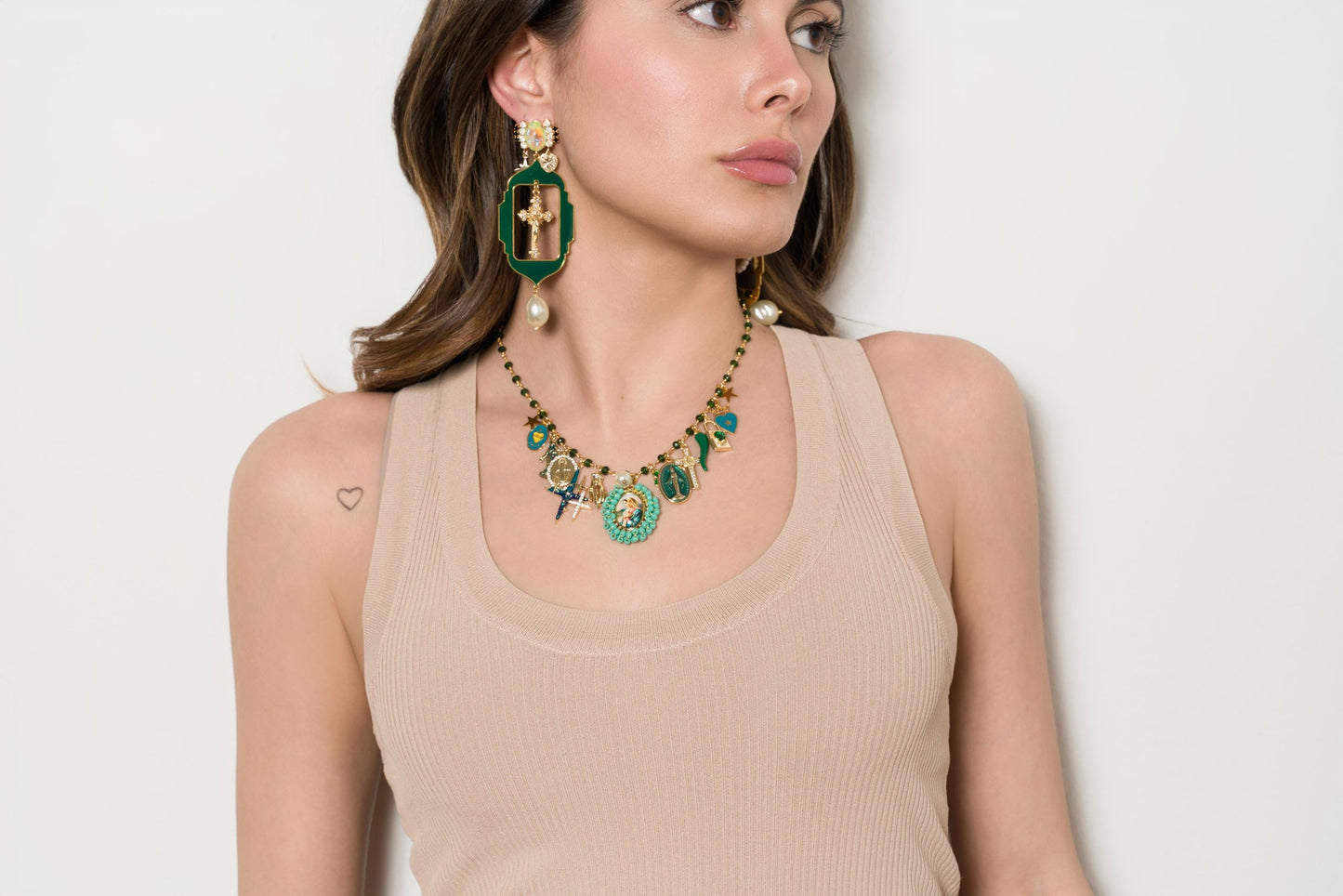 Gitan Forest Green Earrings