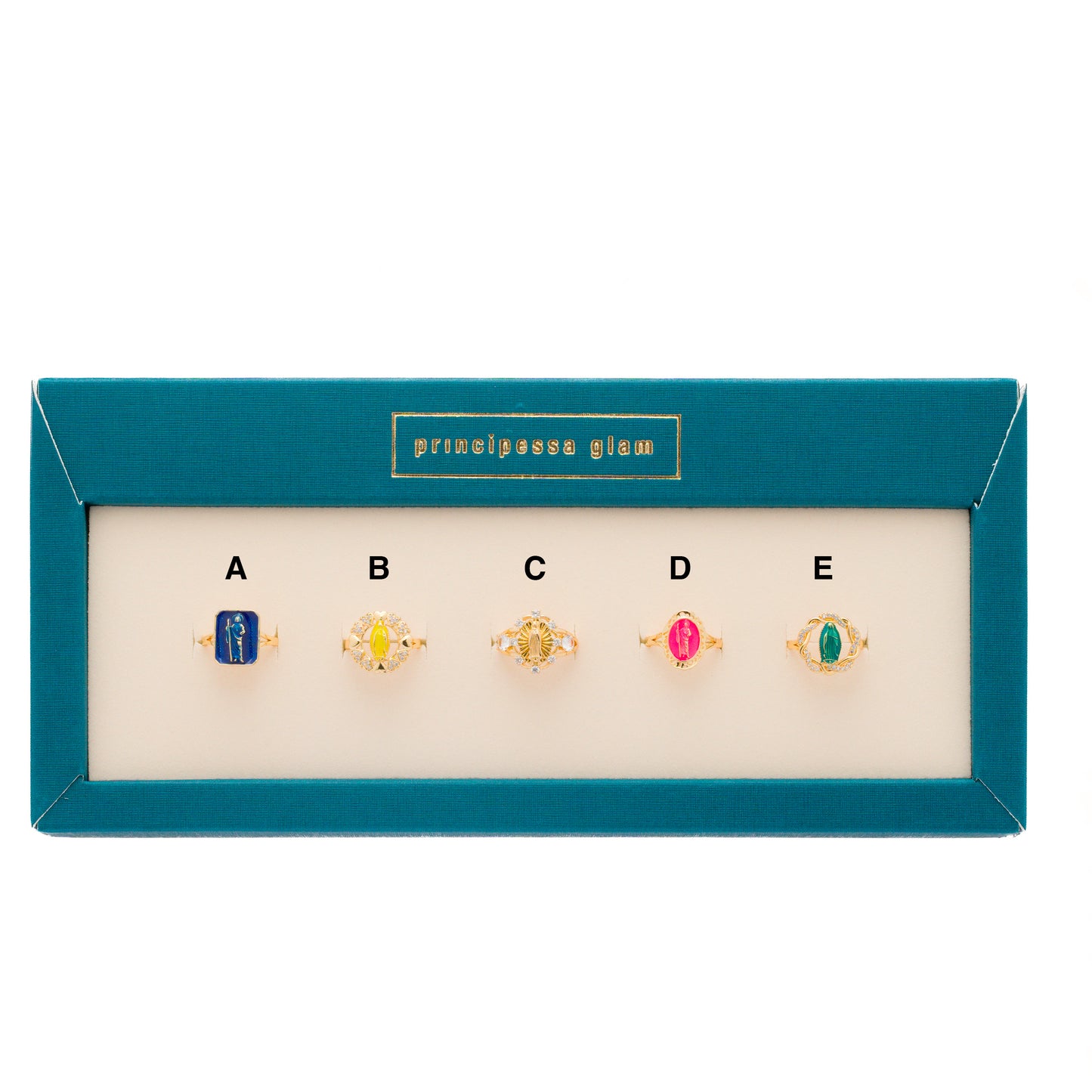 Anello Holy Mary Enamel