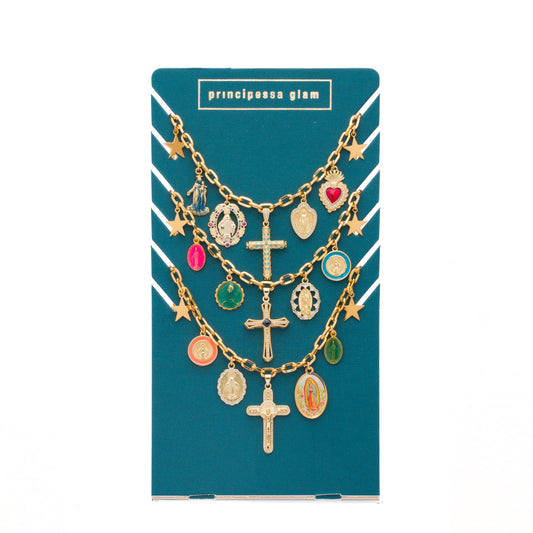 Holy Mary Metal Necklace