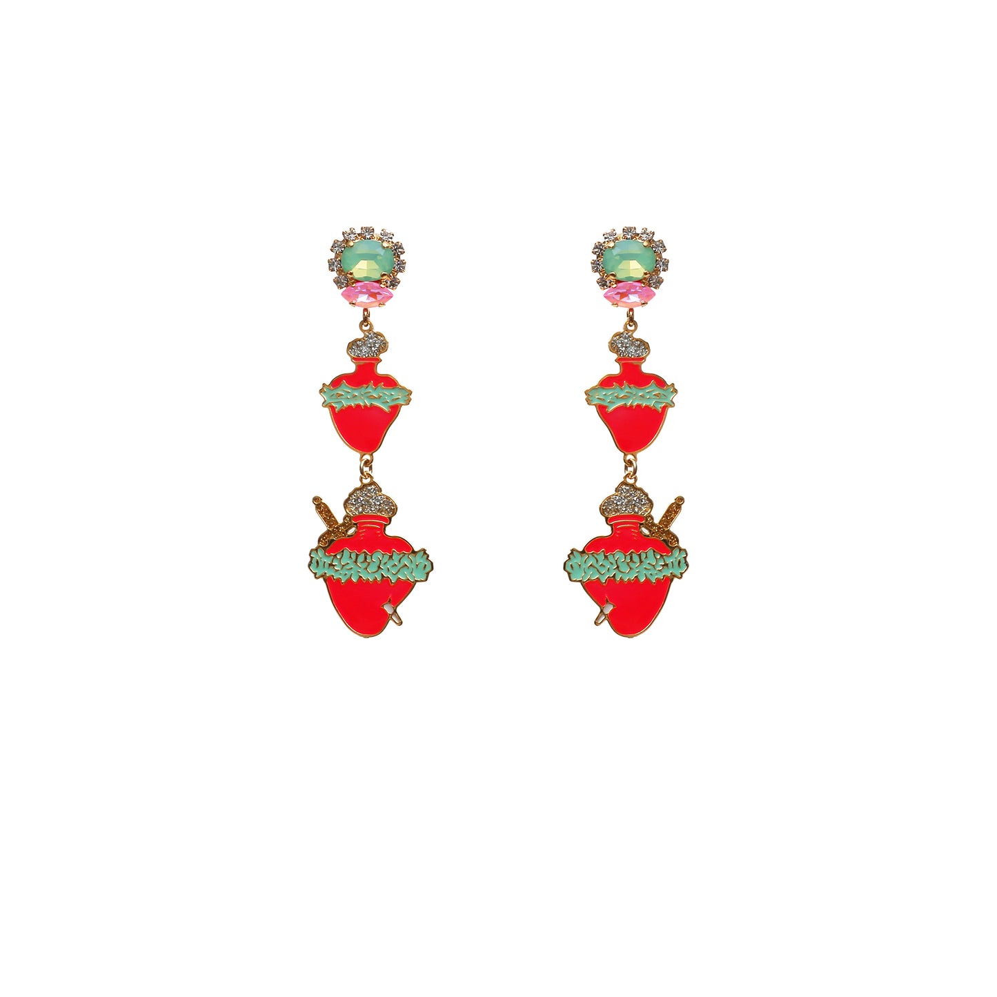 FRIDA CORAZON ESPINADO EARRINGS
