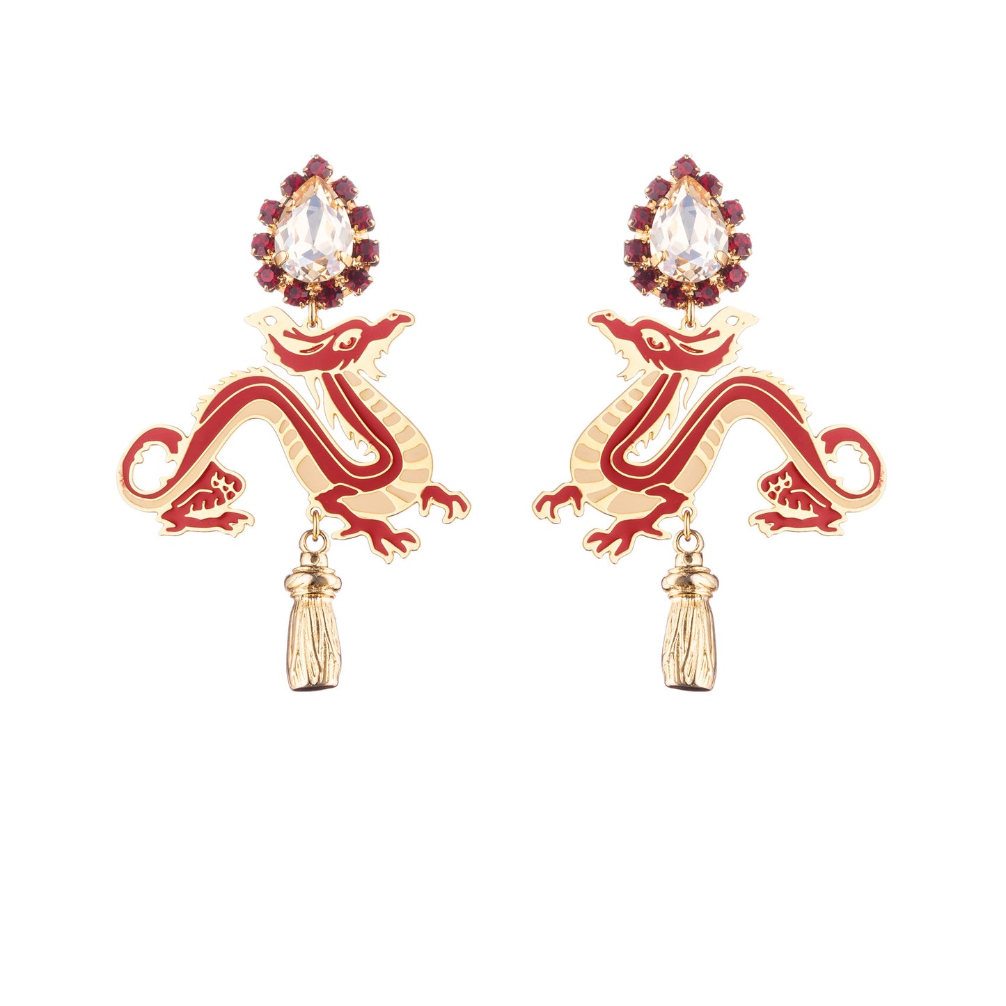 Japan Dragon Earrings