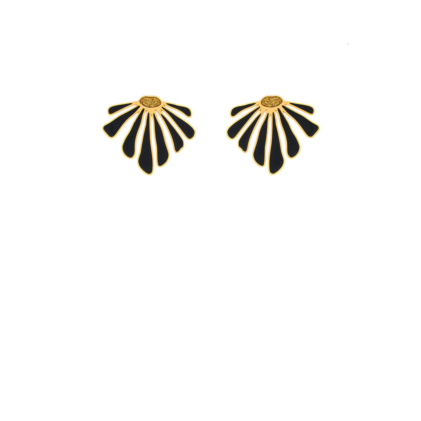 Orecchini Secret Simple Flower Black