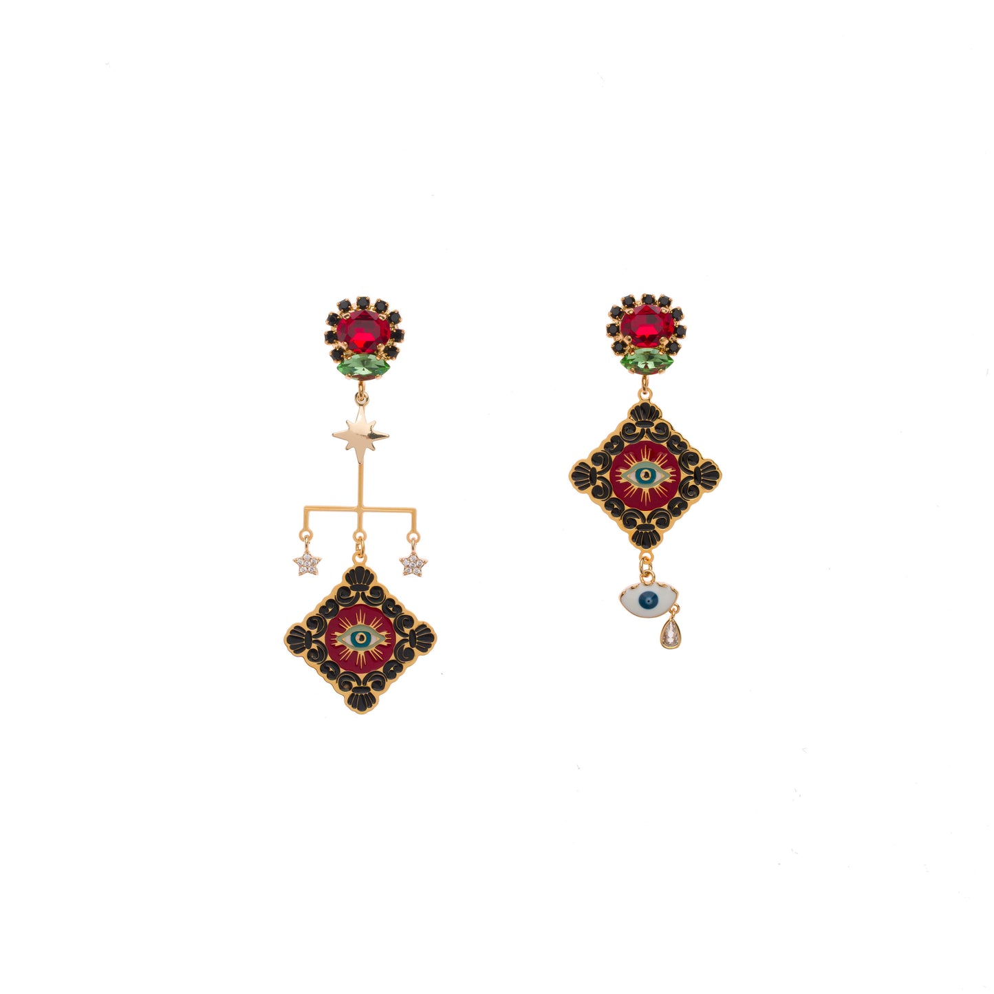 Magic Magenta Eye Earrings