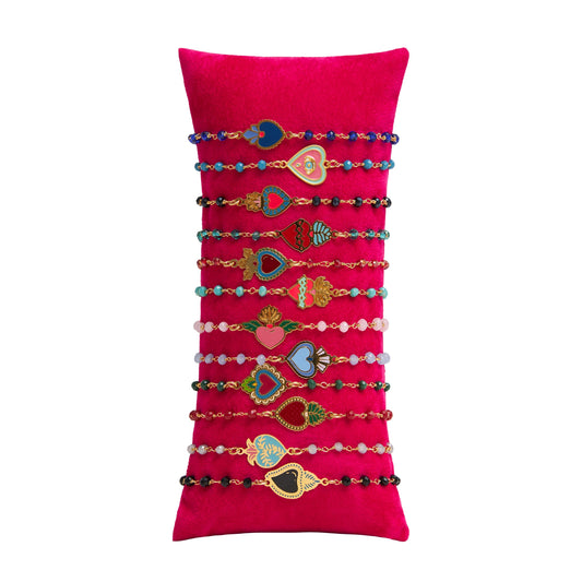 Bracciale Cuore Sacro Rosario Hearts