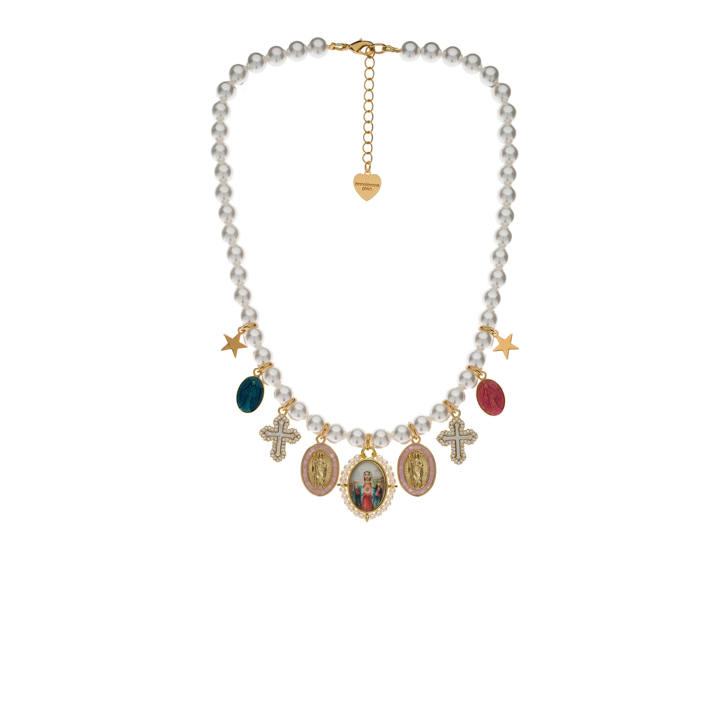Collana Holy Mary Pearl Rose