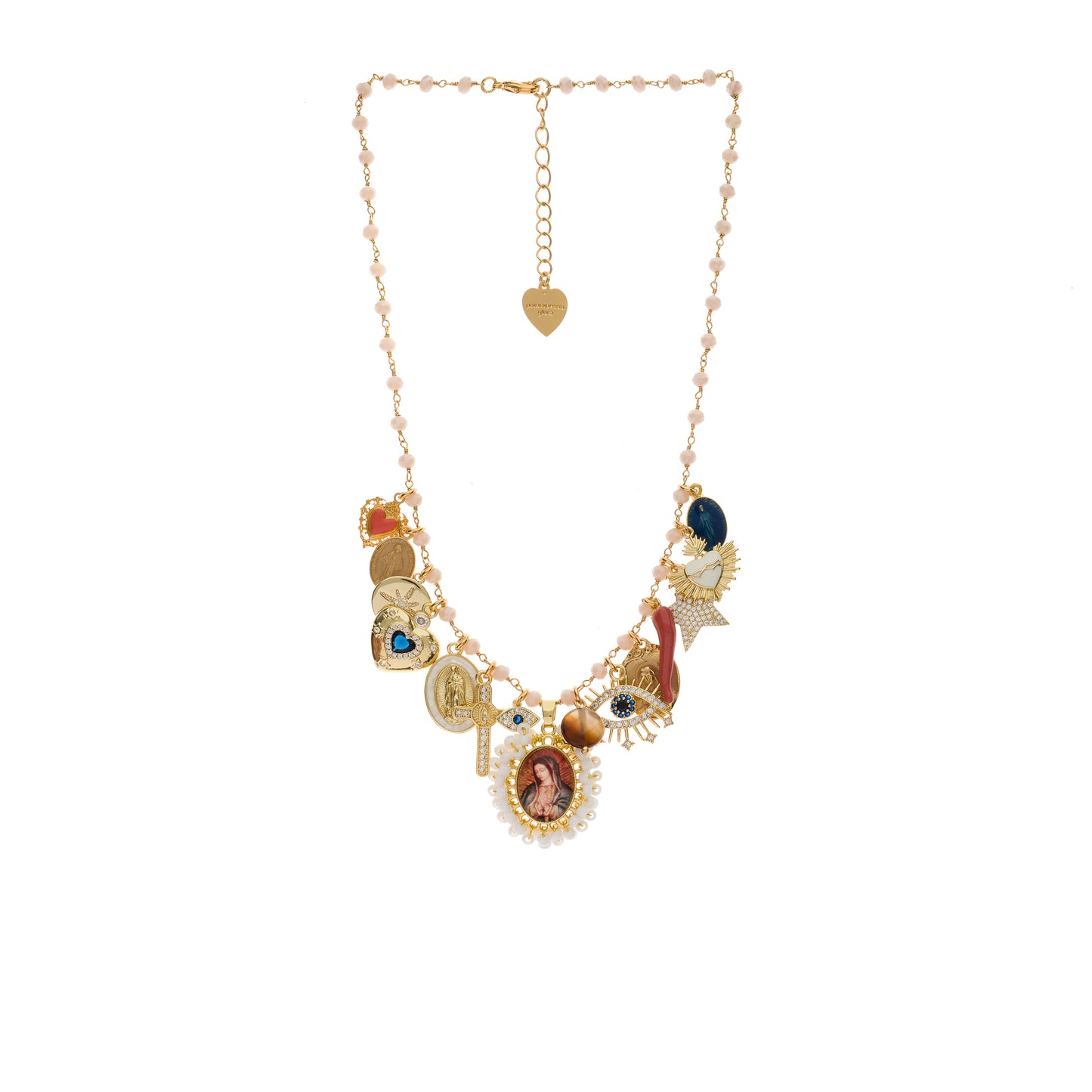 Collana Holy Mary White