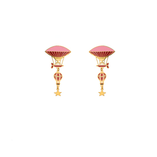 Pink Machine Balloon Earrings
