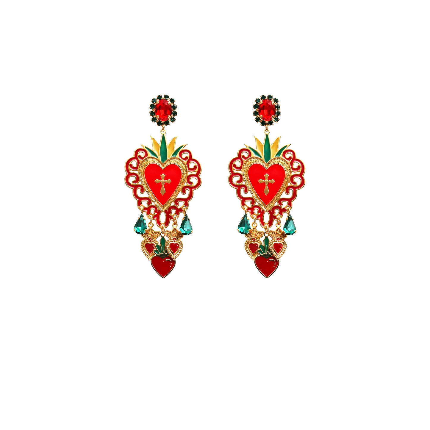 Orecchini Cuore Sacro Saint Vincent