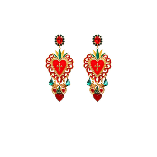 Orecchini Cuore Sacro Saint Vincent