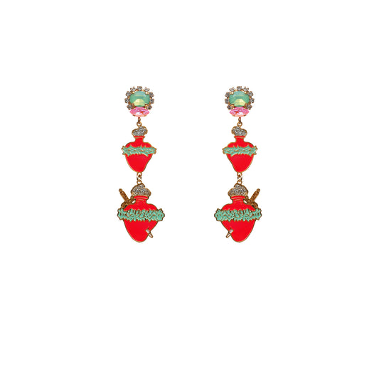 FRIDA CORAZON ESPINADO EARRINGS
