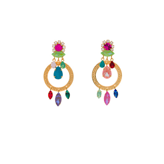 Orecchini Gipsy Circle Multicolor