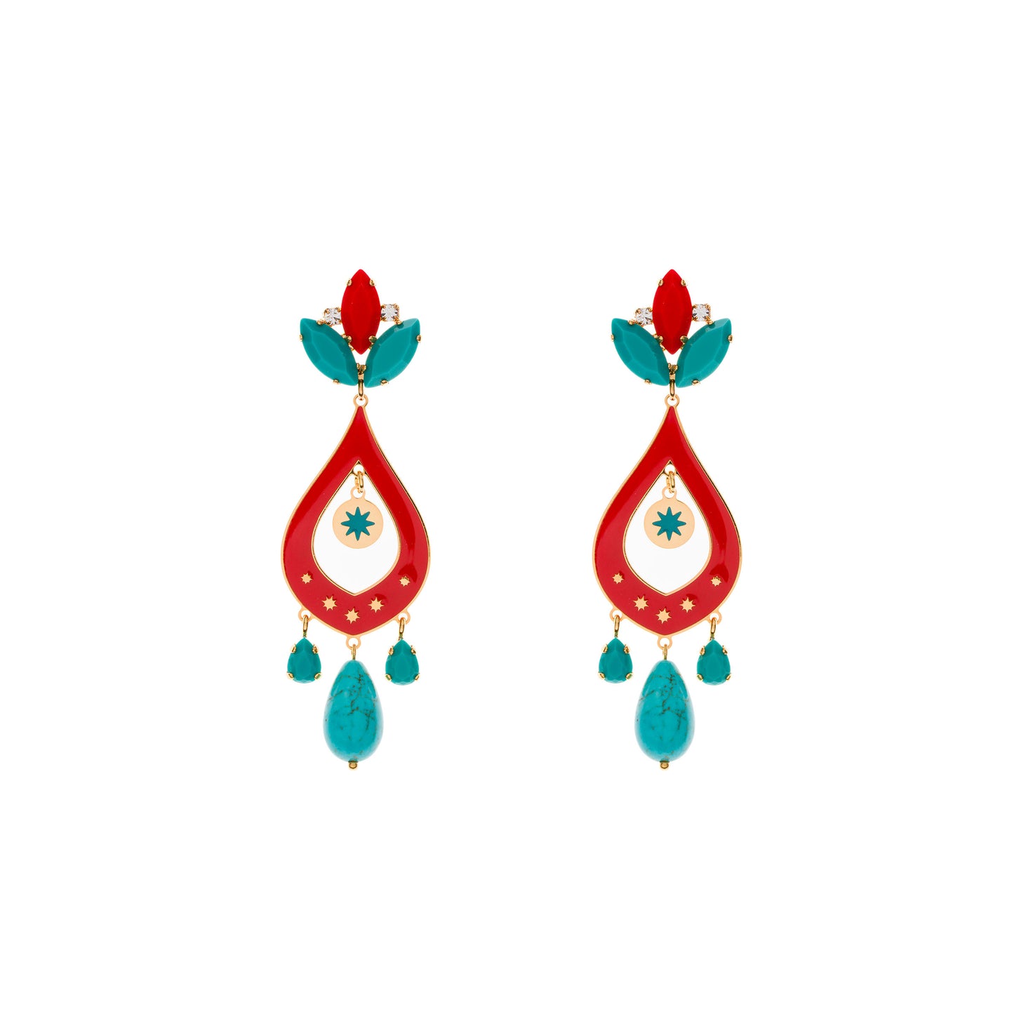 Orecchini Gipsy Coral Cabana