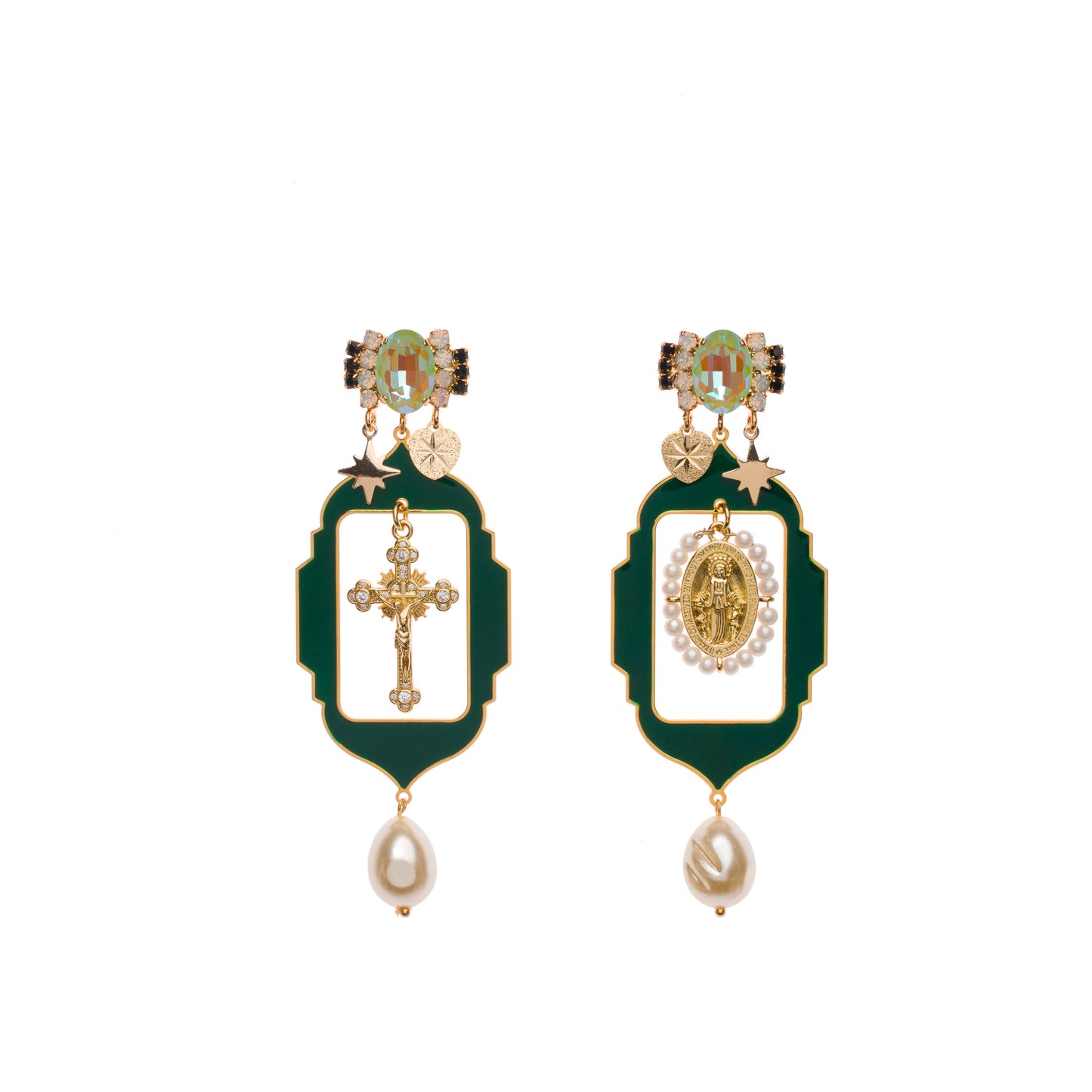 Gitan Forest Green Earrings