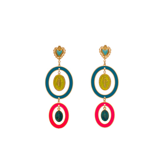 Fluorescent Gypsy Earrings