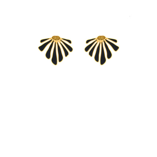 Orecchini Secret Simple Flower Black